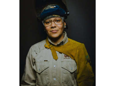 Tradesperson, female welder, women in the trades